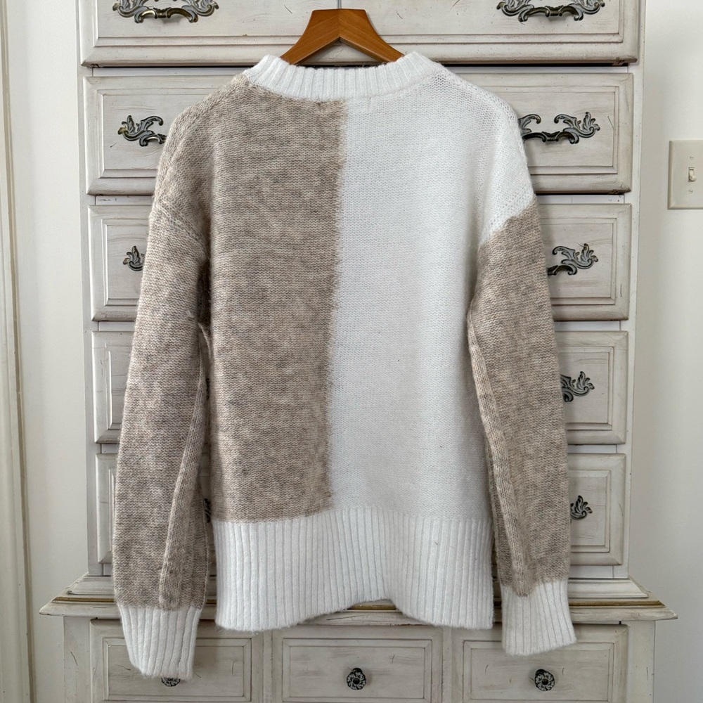 Vici Soft Beige Patchwork Sweater - image 2